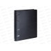 Тетрадь120л кл. INFORMAT черная кож/зам  на кольц, 246848 *15