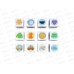 Кубики &quotИзучаем предметы вокруг&quot 12шт, 06053 Baby Toys