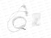 Наушники вакуумные AUX разъём с МК 1.2м Borodone BM59 White