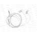 Наушники вакуумные AUX разъём с МК 1.2м Borodone BM61 White