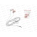 Наушники вакуумные AUX разъём с МК 1.2м, Hoco M107 White