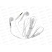 Наушники вкладыши AUX разъём с МК 1.2м Borodone BM55 White