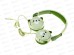 Наушники полноразмерые детские HOCO W61 Green