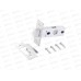 Ручки для дверей Аллюр Лана CP/W+L 45-8 CP (86211/S45) хром/бел 15713