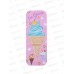 Пенал металлический &quotIce cream&quot с допотсеком 21,5*8*2,7см, 4 вида, D-6941