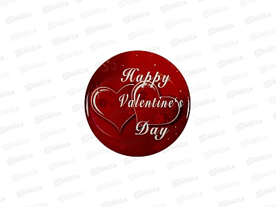 Значок 45мм Сердечки *30 P1125-11