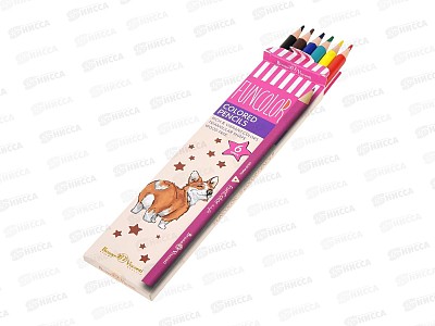 Карандаши  6цв АЛЬТ FUNCOLOR 30-0065 *24
