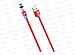 Дата-кабель Smart USB 2.4A Lightning 8-pin More choice K61Si Red *34