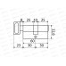 Цилиндровый механизм MAX 60 Стандарт  5кл (30*30B) BL мат.черн *10