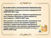Постановление Правительства о внесении изменений в правила маркировки детских товаров.