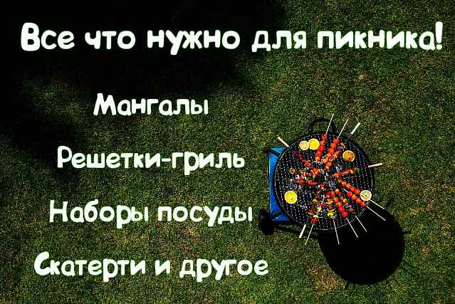 Выезды на природу! Пикник в кругу близких!